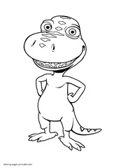 Coloring book. Dinosaur Train characters