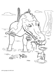 Dinosaur Train free colouring pages