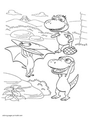 Dinosaur Train episode coloring page. Free downloading