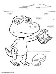 Buddy's fishing coloring pages for your kid