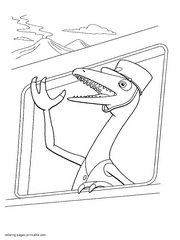 This is Mr.Conductor. Coloring pages for kids
