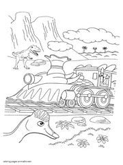 Free Dinosaur Train coloring books