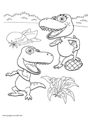 Cartoon characters coloring pages. Dinosaur Train