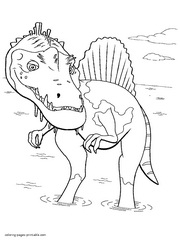 Dinosaur coloring pages for boys. Free printable
