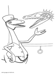 Mister Conductor coloring pages