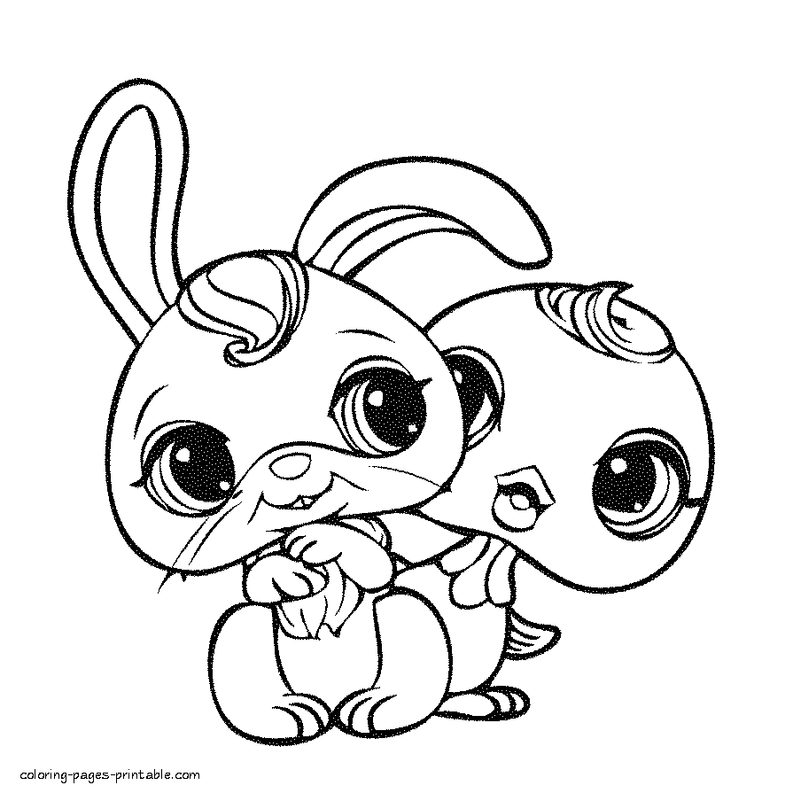 My little pet shop coloring pages for kids