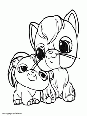 Coloring pages for girls. LPS cartoon