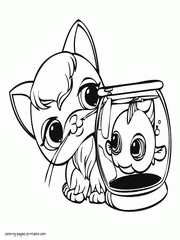 Littlest pet shops coloring pages - all characters