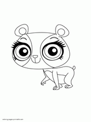 Coloring page from LPS cartoon. Printable