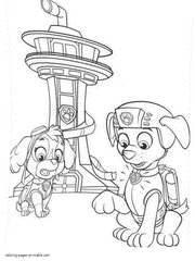 Printable Paw Patrol coloring pages