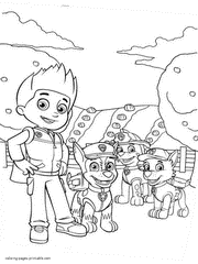 Free Paw Patrol coloring pages to print