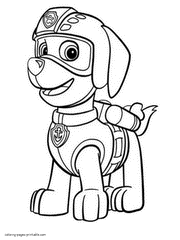 Print Paw Patrol coloring pages