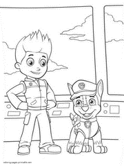 Free Paw Patrol coloring pages for kids