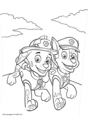 Paw Patrol coloring pages printable