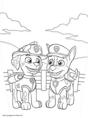 Coloring pages of Paw Patrol