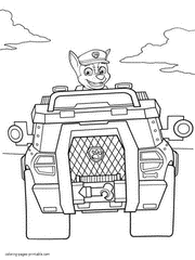 Printable coloring pages for Paw Patrol