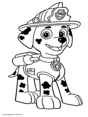 Paw Patrol coloring pages for kids