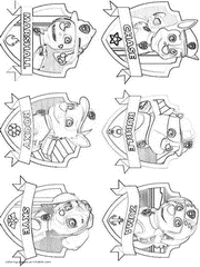 Paw Patrol coloring pages to print