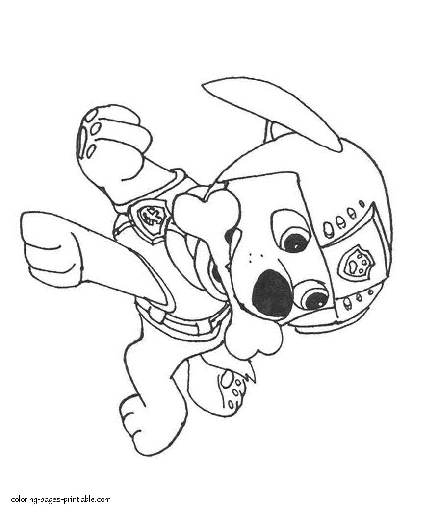 Free coloring pages of Paw Patrol