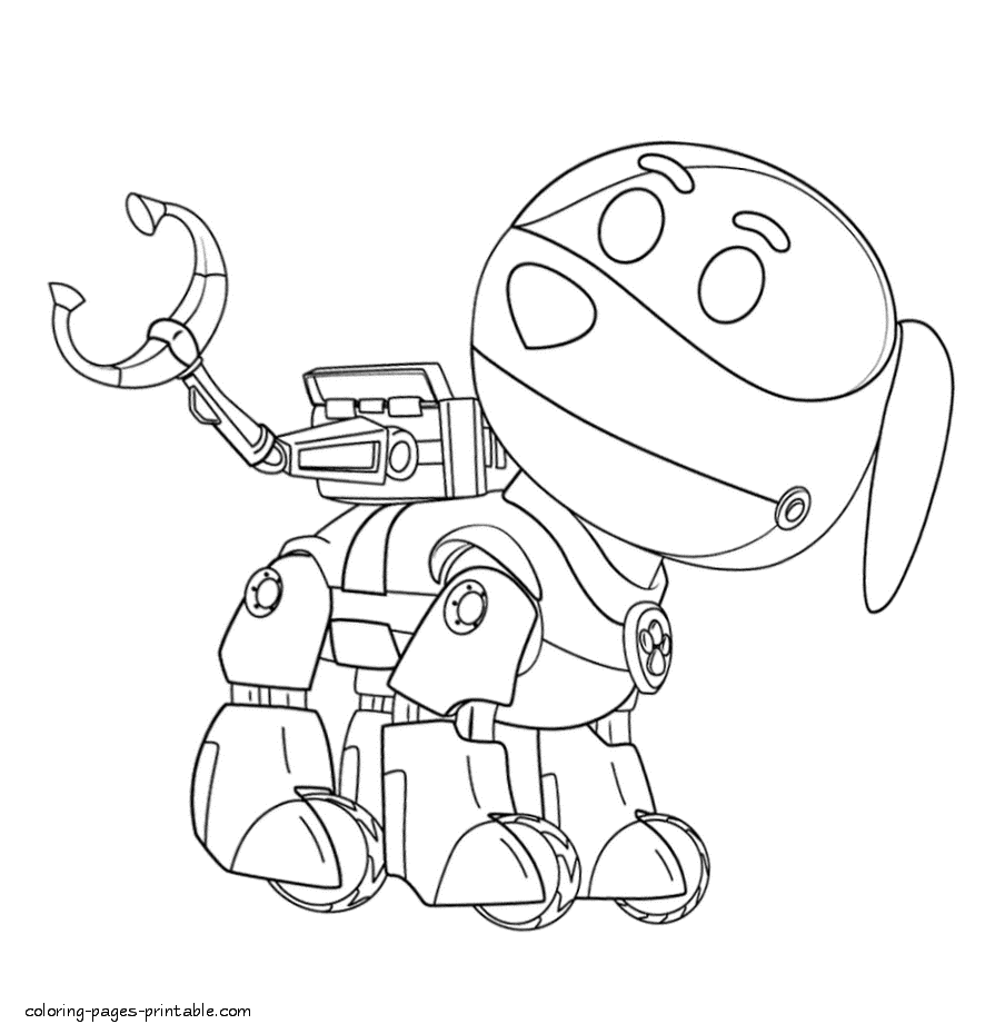 Paw Patrol free coloring sheets. Robot || COLORING-PAGES ...