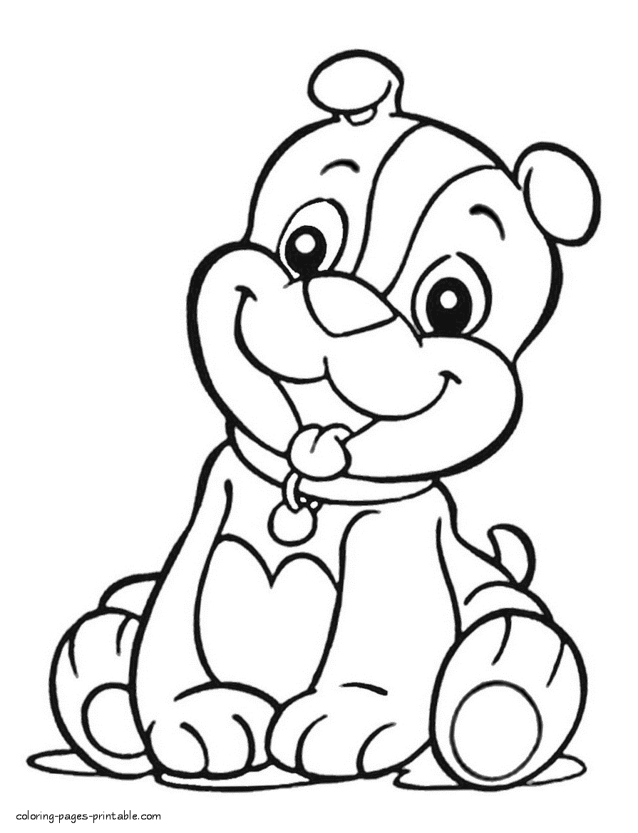 Paw Patrol coloring pages. The puppy || COLORING-PAGES-PRINTABLE.COM
