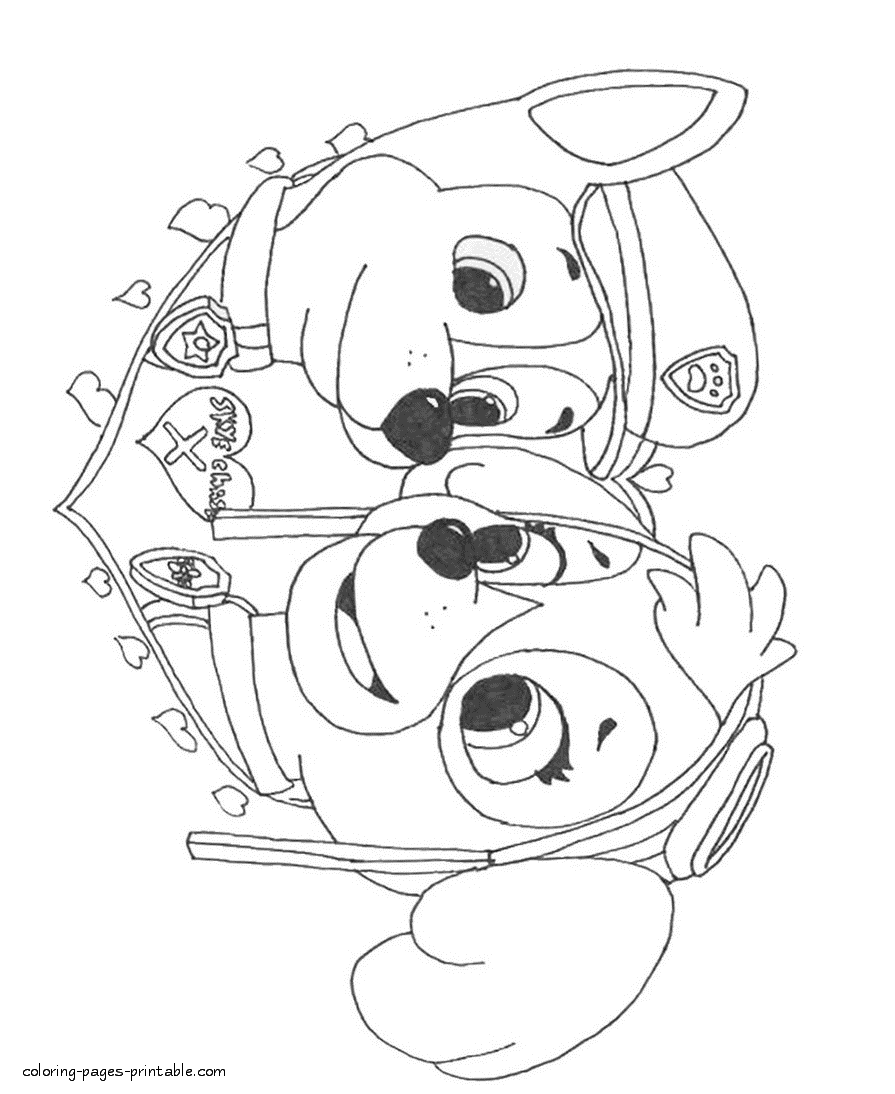  Free  printable Paw  Patrol  animation coloring  pages  