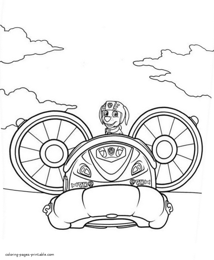 Paw Patrol coloring pages to print || COLORING-PAGES-PRINTABLE.COM