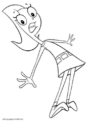 Phineas and Ferb colouring printables