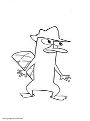 Perry - Phineas and Ferb coloring page