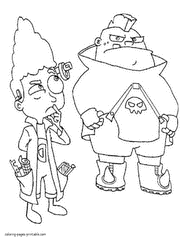 Phineas and Ferb characters printable coloring pages. Download it free
