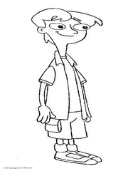 Jeremy from cartoon coloring printable page
