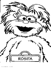Sesame Street coloring pages to print. Rosita picture