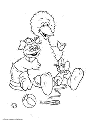 Sesame Street coloring pages. Big Bird