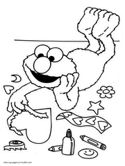Printable Elmo coloring pages free