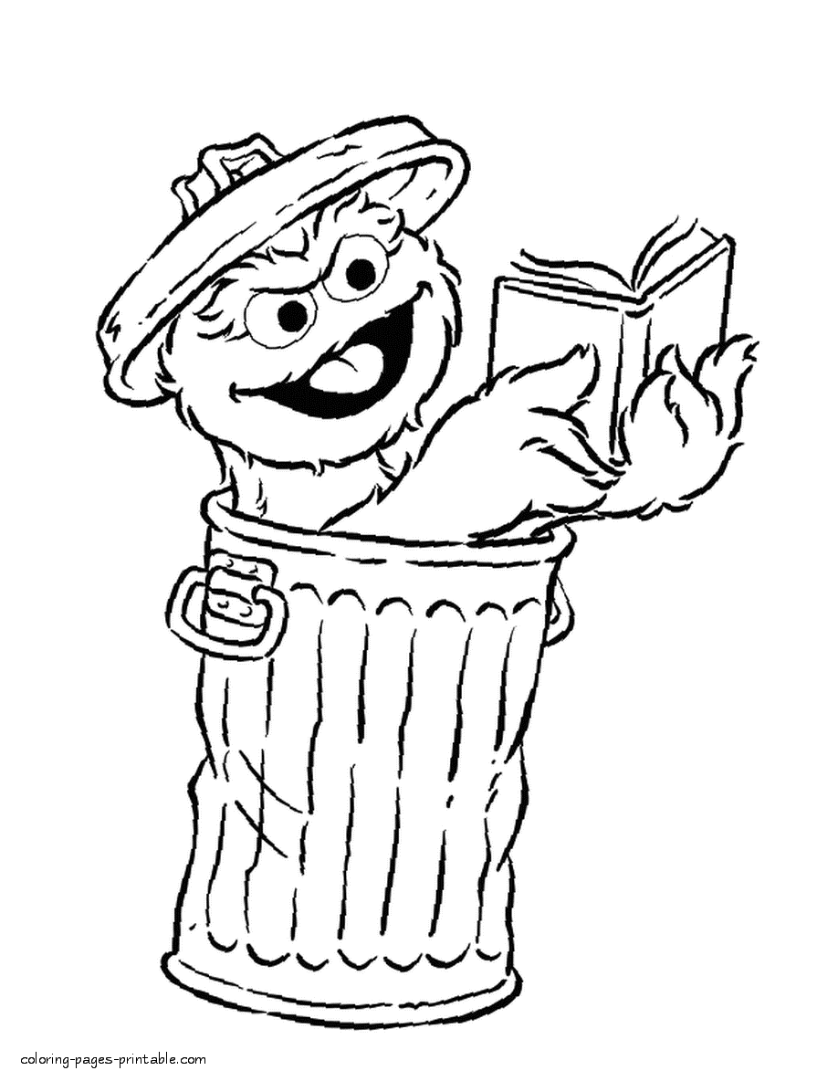 Sesame Street characters coloring pages to print || COLORING-PAGES-PRINTABLE .COM