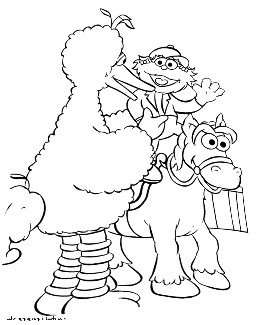 Sesame Street coloring sheets for your kid