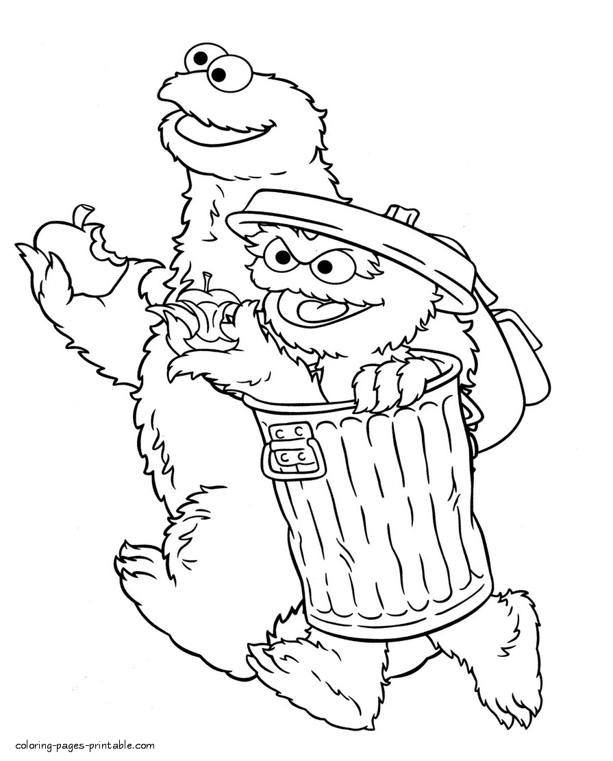 15 Oscar The Grouch Coloring Pages To Print Printable Coloring Pages