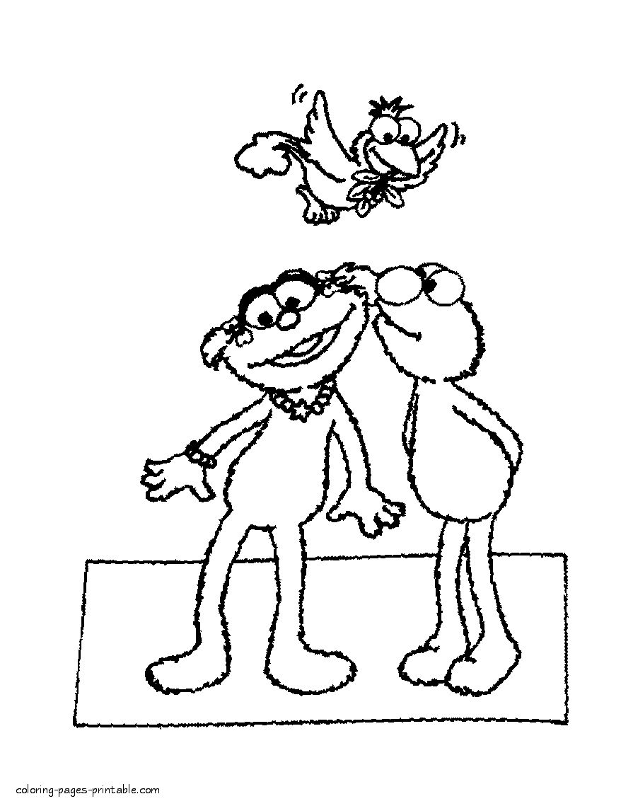 Coloring pages Elmo that you can print