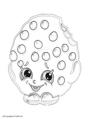 Shopkins free coloring pages