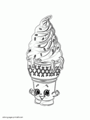 Ice-cream Dream. Free Shopkins for coloring