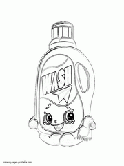Limited edition Shopkins coloring pages. Wendy Washer for free downloading