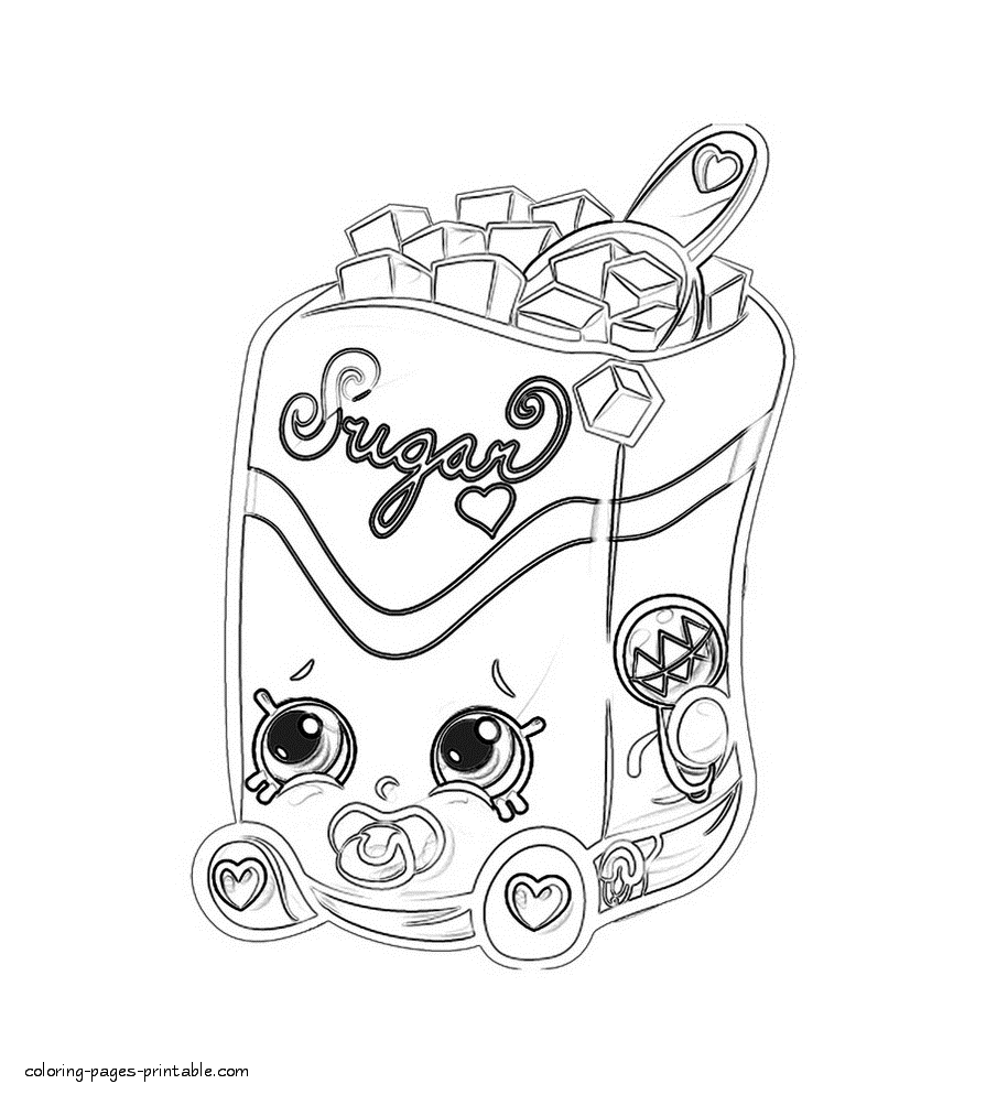 Shopkins colouring pages free printable
