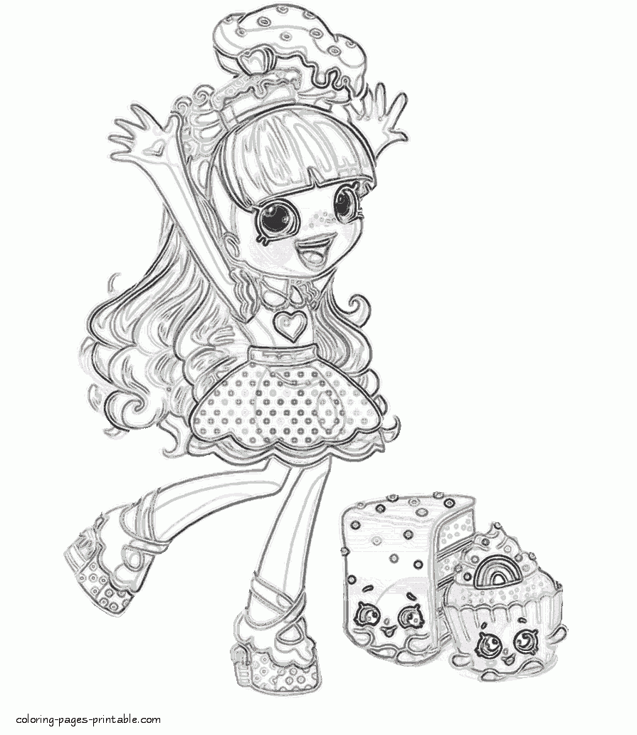 Shopkins coloring pictures. Rainbow Kate    COLORING PAGES ...