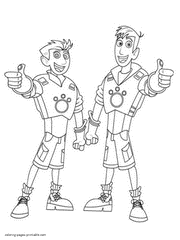 Kratts brothers printable coloring pages