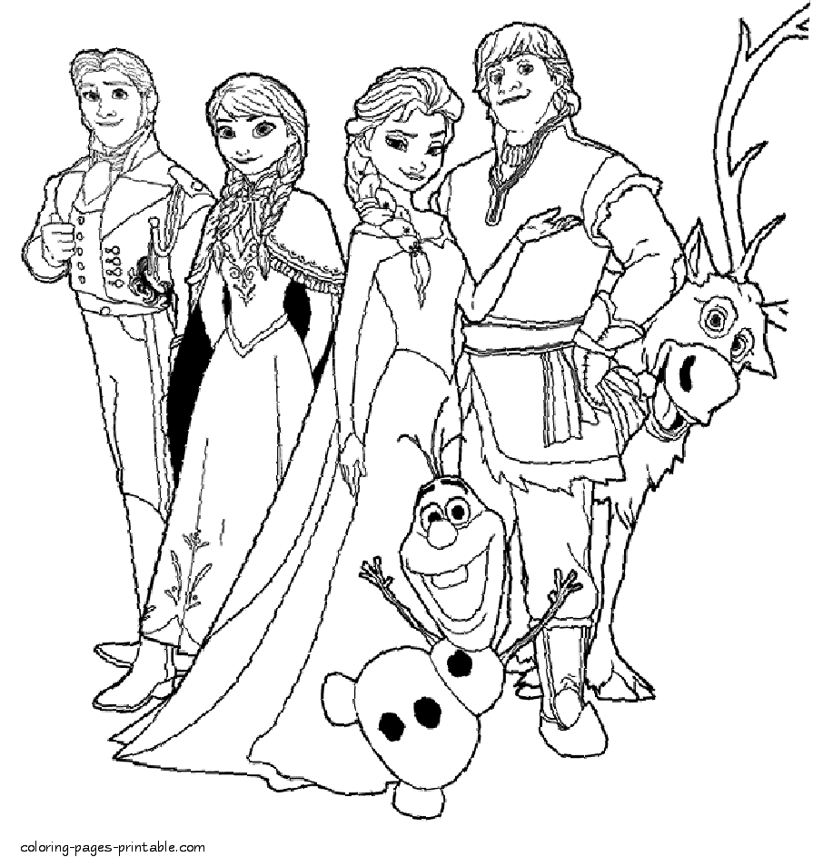 Frozen coloring pages to print    COLORING PAGES PRINTABLE.COM