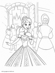 Anna Frozen coloring pages for children