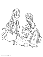 Frozen Coloring Pages. Free (Printable) Pictures For Girls.