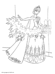 Coloring pages Elsa. Pictures for girls