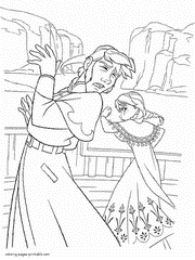 Coloring pages to print from Frozen episode