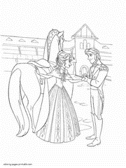 Disney coloring pages for girls Frozen